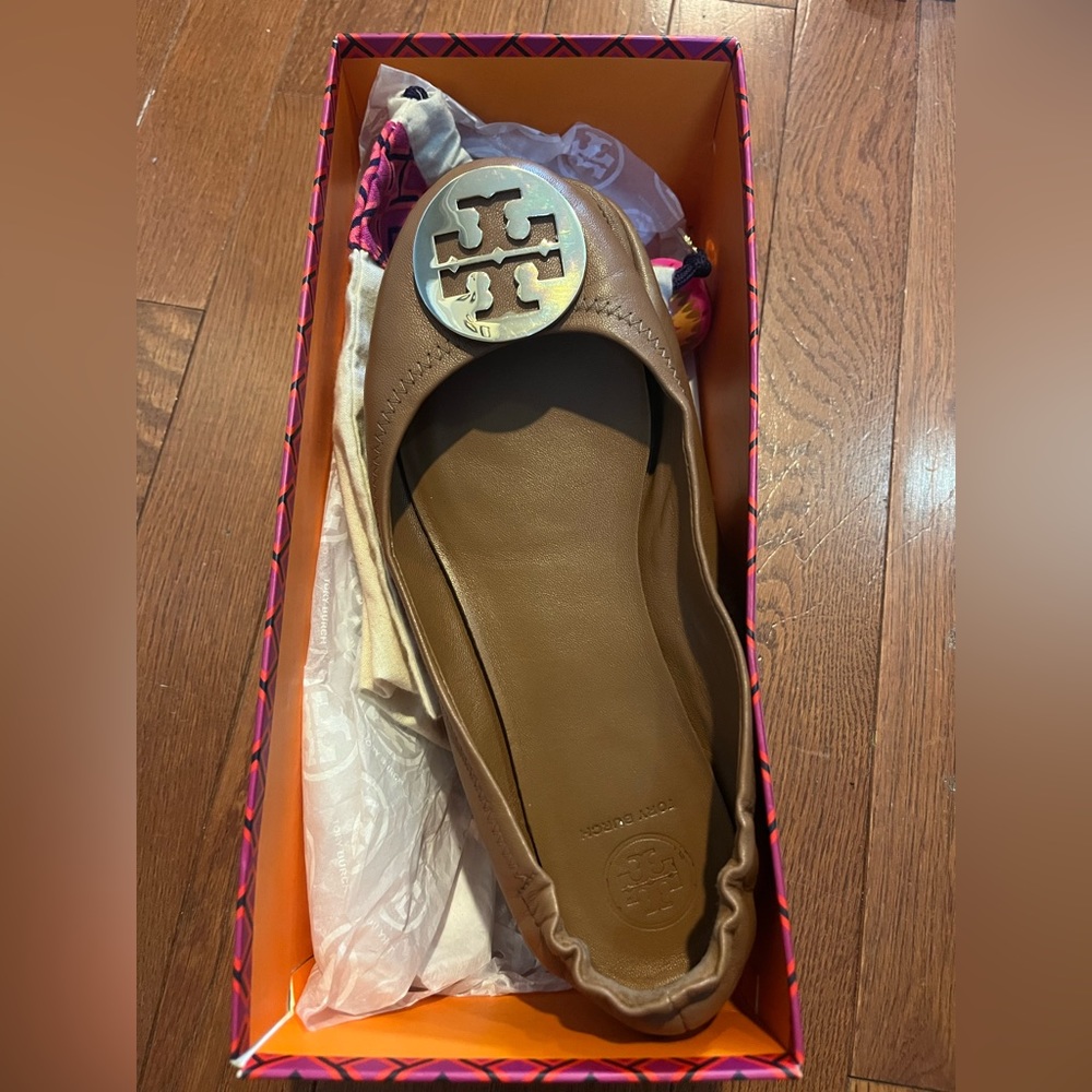 Size 7 Tory Burch Minnie Travel Ballet Flats